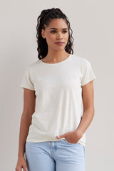 Fair Indigo - 100% Organic Cotton Relaxed Crew Neck T-shirt - Tops - Afterglow Market