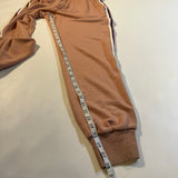 Ramy Brook NY Size S Maddie Caramel Pink Lounge Jumpsuit W Metallic Leg Stripes