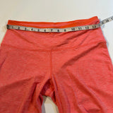 Prana Size M Coral Tori Athletic Tori Capri W Lattice Detail Active Athleisure.