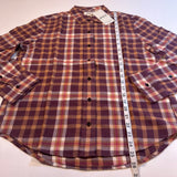 Mila Flannel Shirt | Maroon Plaid