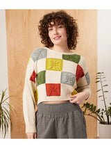 Bev Sweater | Bright Checker