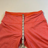 Prana Size M Coral Tori Athletic Tori Capri W Lattice Detail Active Athleisure.