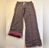 Anthro E By Eloise Size S Boho Print Lightweight Wide Leg Lounge Pants Jammies