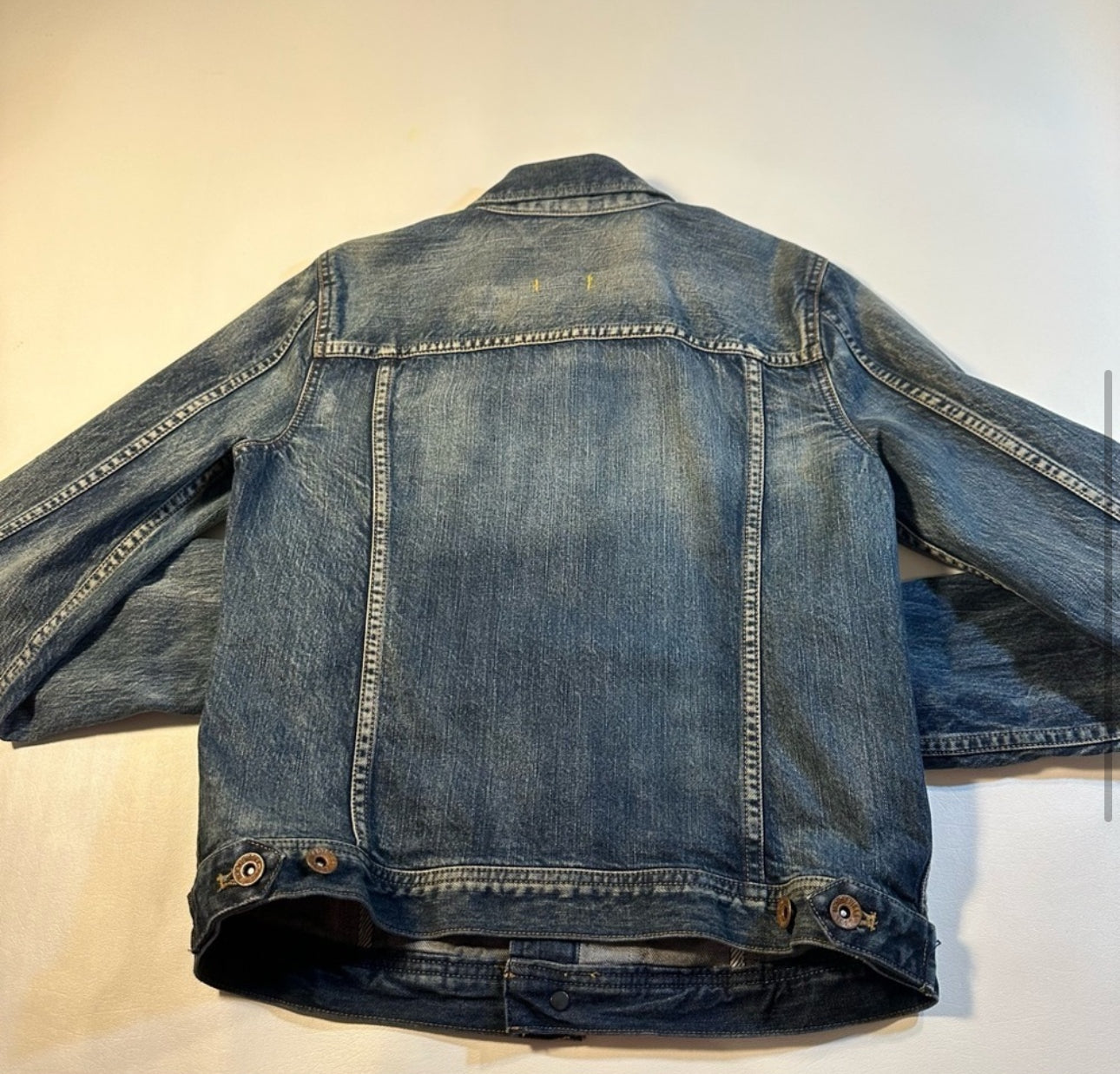 Madewell Size S Classic Denim Jacket In Storm Cloud Wash EUC