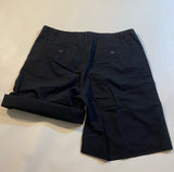 LRL Ralph Lauren Size 8P Black Cotton Roll Tab Bermuda Shorts
