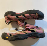 Keen Size 5 Youth/Big Kid Pink Waterproof Hiking Sandals With Nonmarking Soles