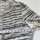 Lou & Grey Size L Drape Front Open Cardigan Sweater With Ribbed Sleeve Detailing