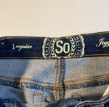 So Jeans Juniors Size 1 Dark Wash Denim EUC Jeggings