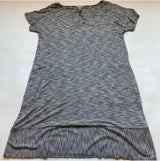 Lucky Brand Size L Lightweight Striped Dress W Peekaboo Keyhole And Pockets