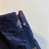 NWT $78 Banana Republic Size 0 Blue Jacquard Faux Wrap Floral Skirt