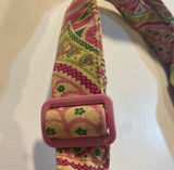 Vera Bradley “Pinwheel Pink” Paisley Quilted Flap Bag Purse