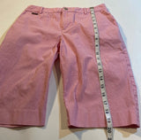 Ralph Lauren Sport Size 2 Pink Stripe Bermuda Shorts