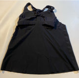 NWOT $69 Athleta Size XS Black 2 In 1 Ultimate Support Supersonic Top W Built In Bra