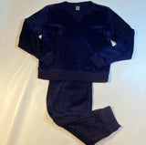 Honeydew Size S Dark Purple Ultra Soft Velour Lounge Set Joggers Sweatshirt