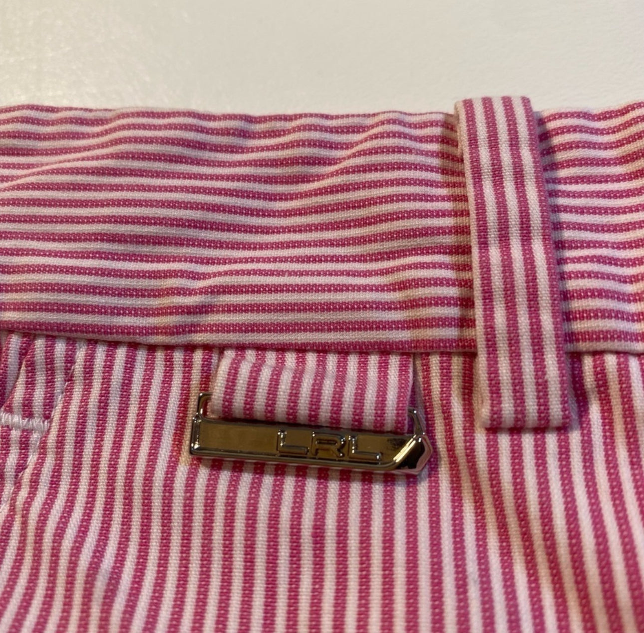 Ralph Lauren Sport Size 2 Pink Stripe Bermuda Shorts