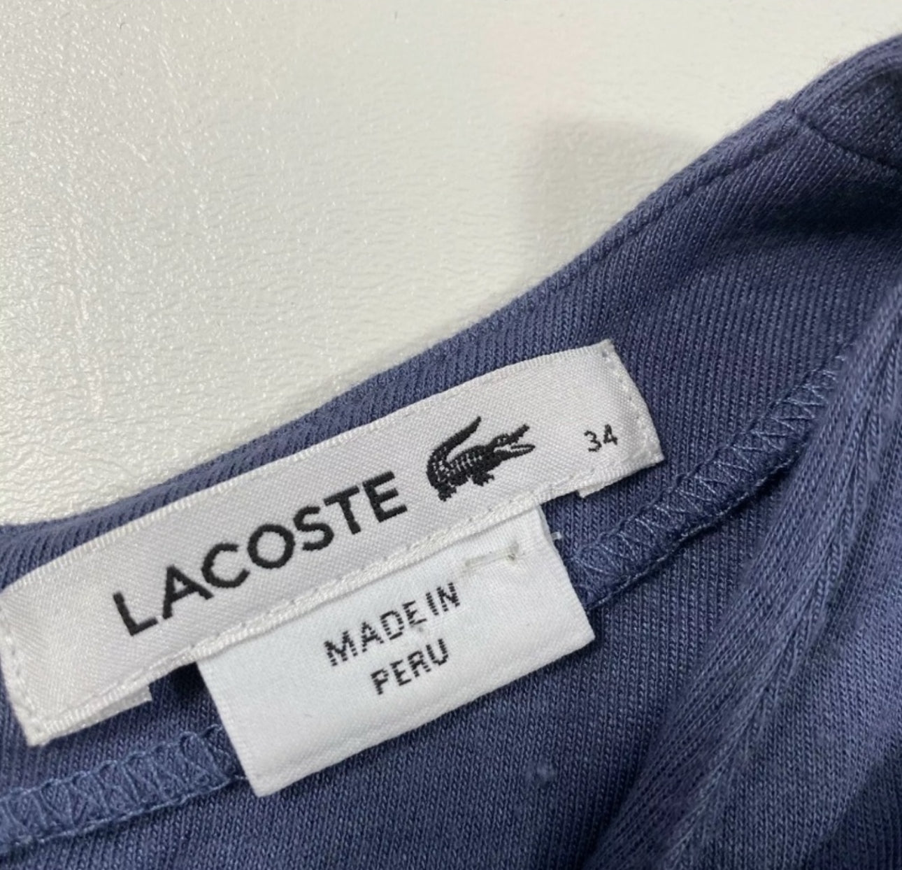 Lacoste Size 34 (S) Soft, Weighty Viscose Button Back Dress With Front Pockets