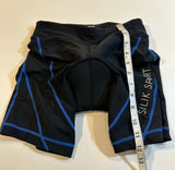 Silik Sport Size S Black And Blue Padded Bike Shorts