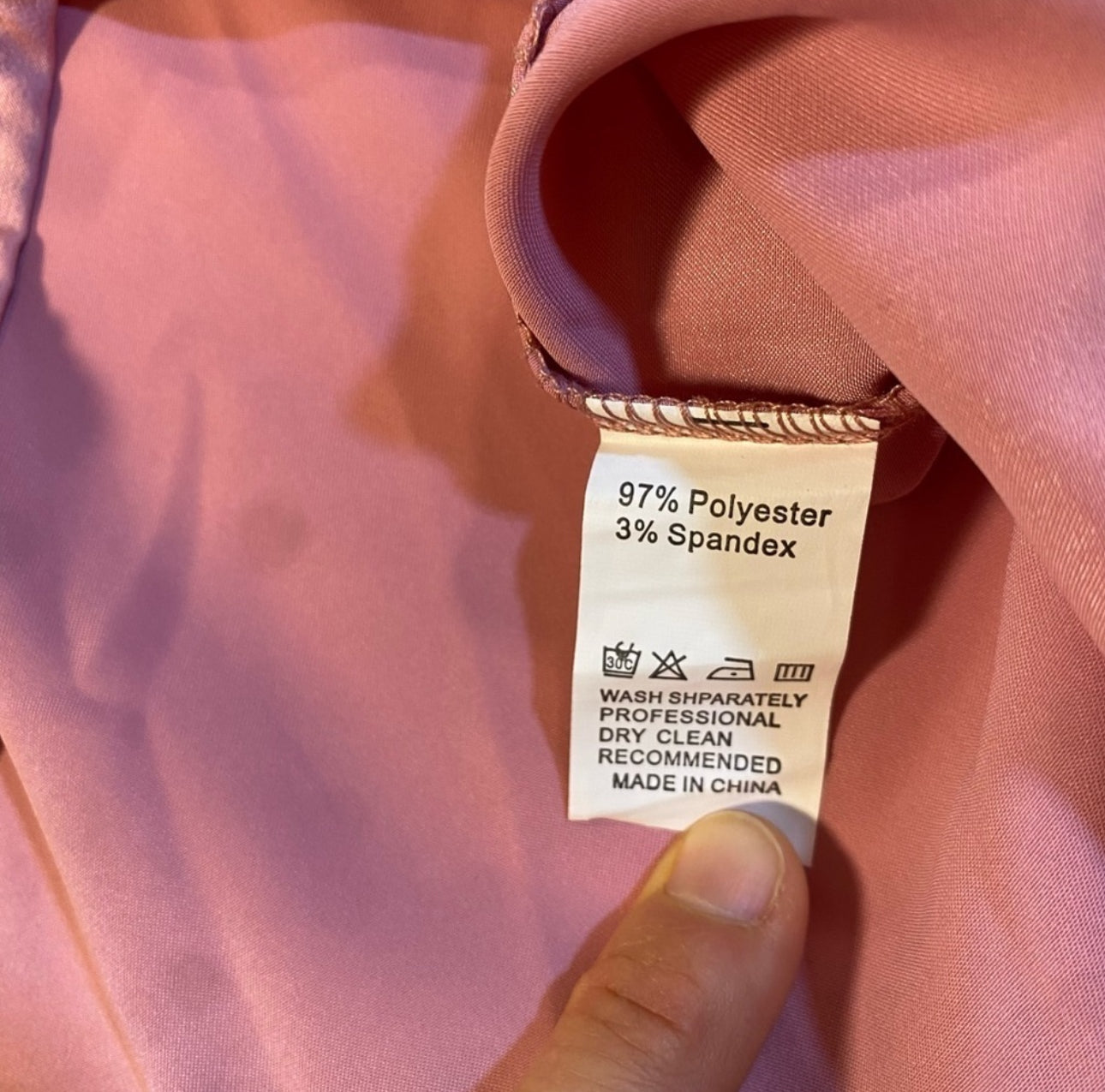 NWT Epretty Size S Pink Satin Ruffle Short Sleeve Blouse