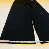 NWT $425 Crea Concept Size 40 Wide Leg Wool Pants W Side Patch Button Closure