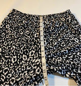 NWT $48 Nasty Gal Size 8 Black & White Leopards Print Flare Leg High Waist Pants