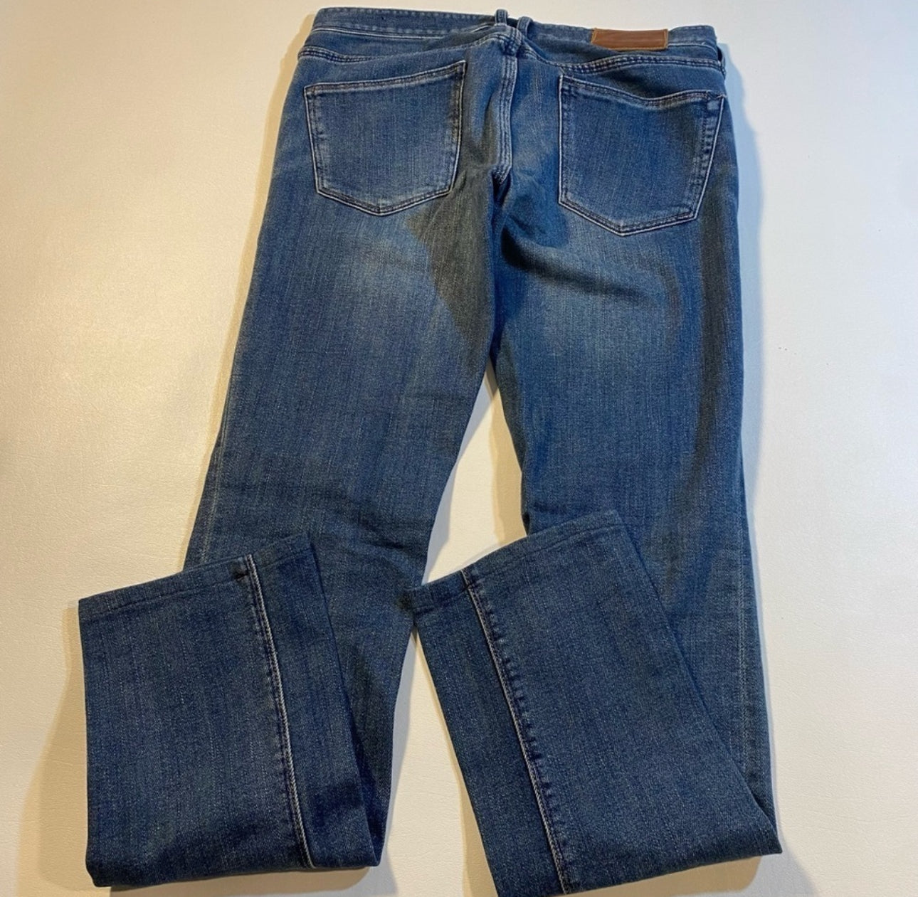 Madewell Size 24 Rail Straight Medium Wash Blue Denim Jeans (Altered)