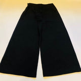 NWT $425 Crea Concept Size 40 Wide Leg Wool Pants W Side Patch Button Closure