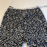 NWT $48 Nasty Gal Size 8 Black & White Leopards Print Flare Leg High Waist Pants