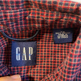 Gap Size XS Red Blue Checkered Plaid Flannel Button Down Collared Casual Shirt