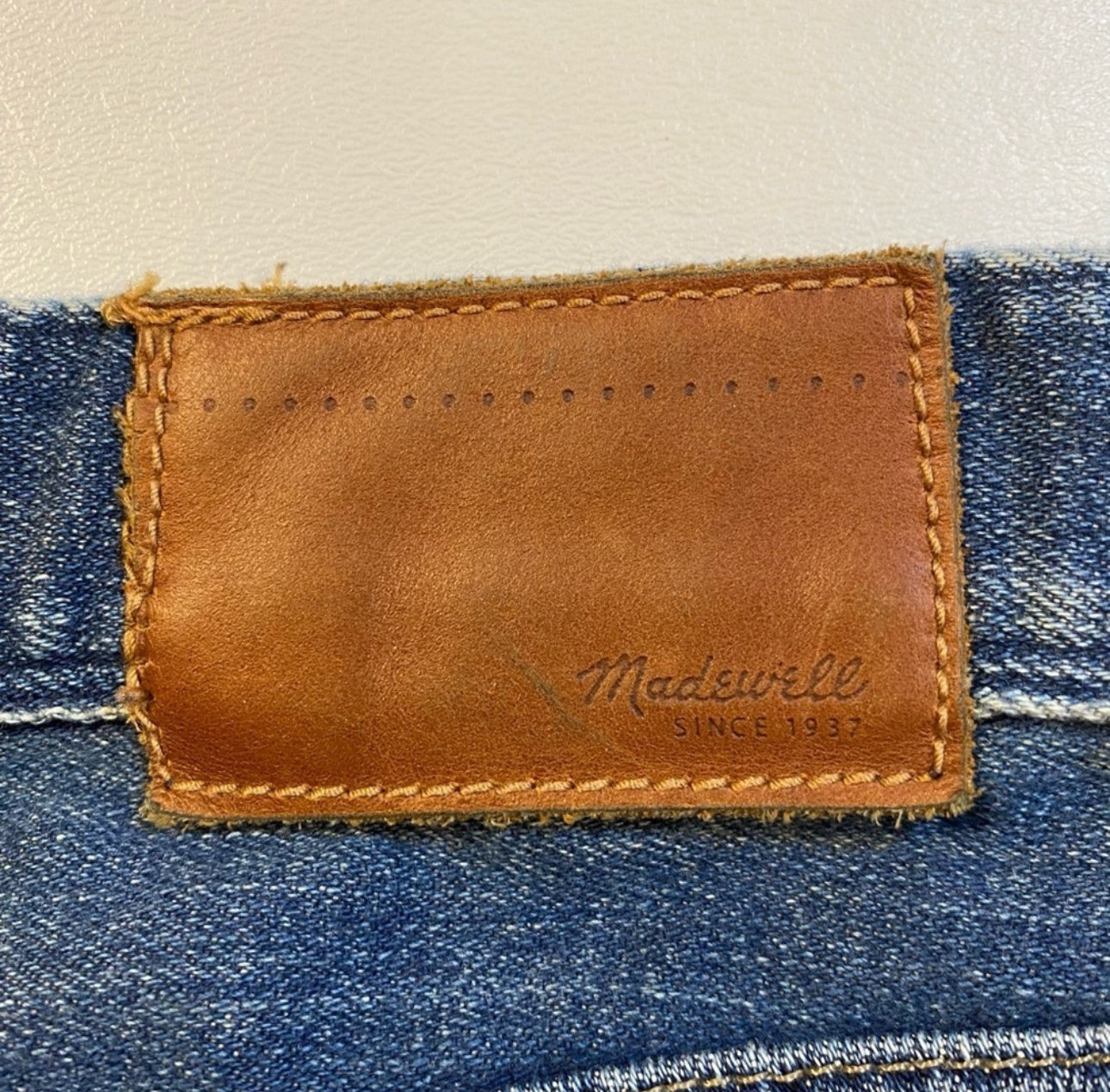 Madewell Size 24 Rail Straight Medium Wash Blue Denim Jeans (Altered)