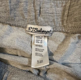 PJ Salvage Size M Silver Studded Gray Lounge Shorts With Drawstrings