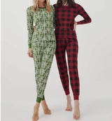 Unisex Holiday Pajama Set | Birch Trees