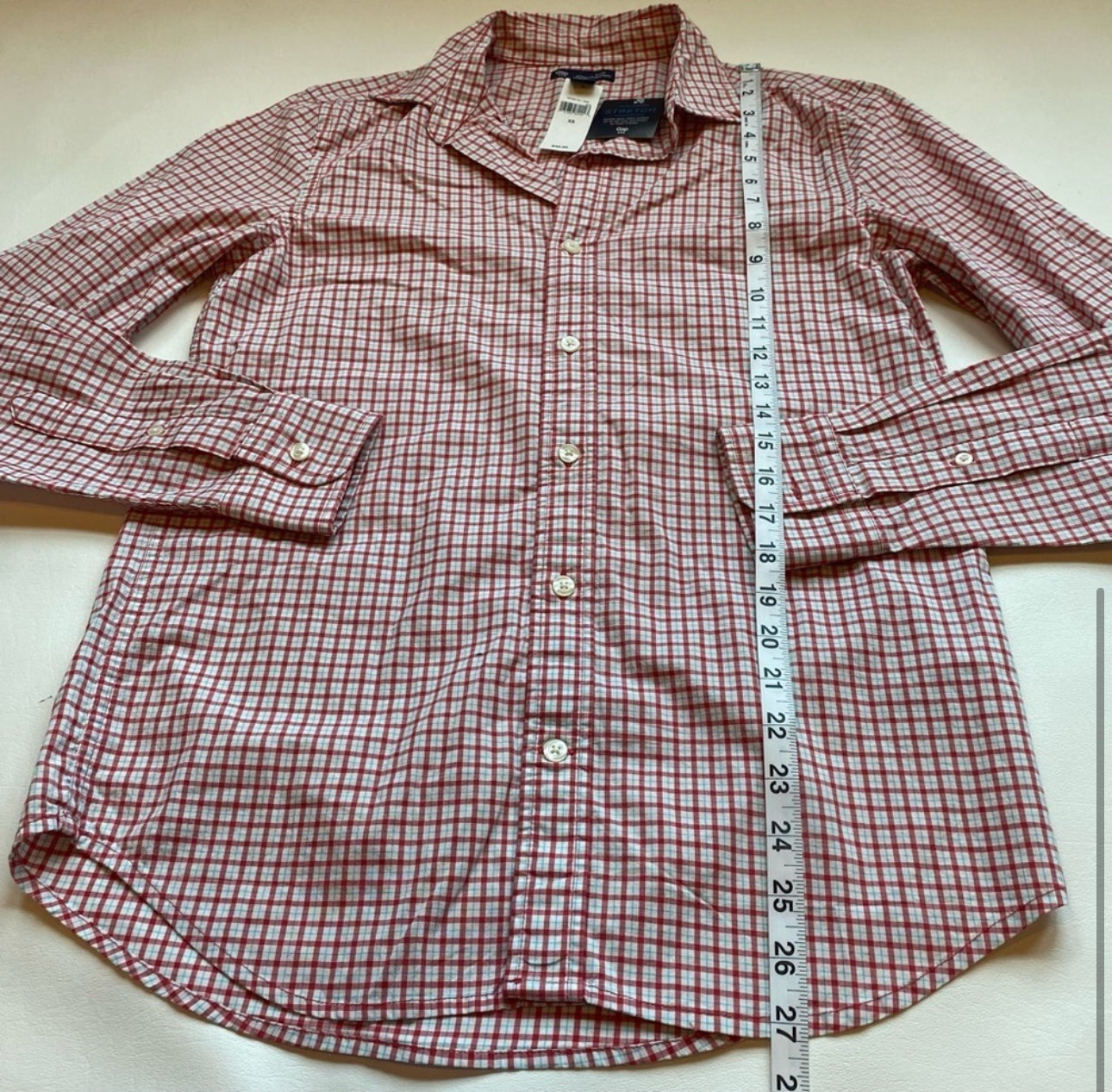 NWT Gap $47 Plaid Slim Fit Lightweight Long Sleeve Casual Button Down Shirt