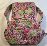 Vera Bradley “Pinwheel Pink” Paisley Quilted Flap Bag Purse