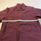 Gap Size XS Red Blue Checkered Plaid Flannel Button Down Collared Casual Shirt