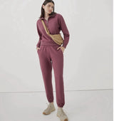 Essential Loopback Sweatpants | Maroon