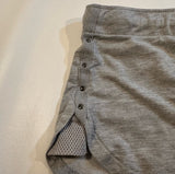 PJ Salvage Size M Silver Studded Gray Lounge Shorts With Drawstrings