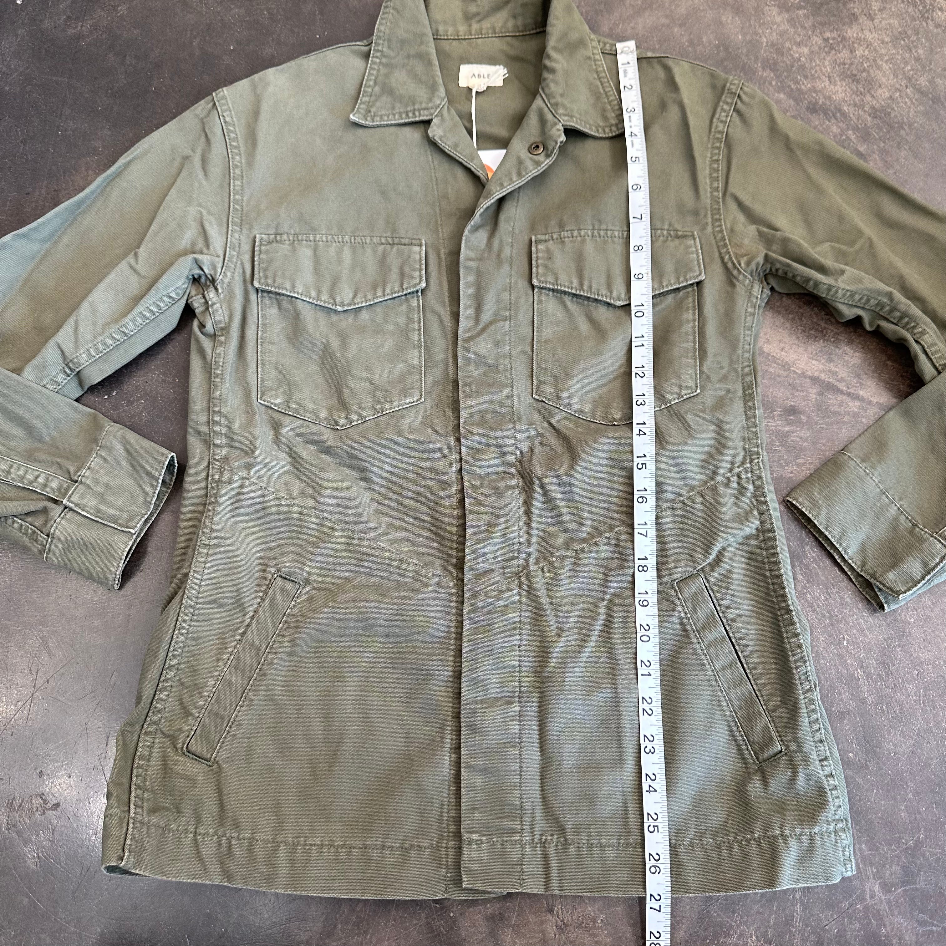 Able Olive Green Canvas Jacket