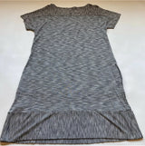 Lucky Brand Size L Lightweight Striped Dress W Peekaboo Keyhole And Pockets