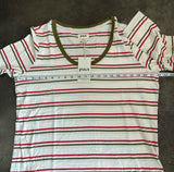 Softspun LS Scoop Tee | Holiday Stripe