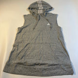 Adidas - Adidas Size S Sleeveless Hooded Kangaroo Pocket Active Tank w/ 3 Stripe Detail - Tops - Afterglow Market