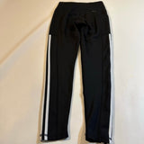 Adidas - Adidas Small 7/8 Leggings Black Three Stripe With Pockets - Leggings - Afterglow Market