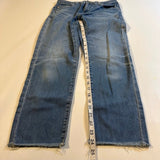 AG Adriano Goldschmied - AG Adriano Goldschmied Size 25 Ex-boyfriend Mid-Rise Relaxed Fit Cropped Raw Hem - Jeans - Afterglow Market