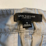 Ann Taylor - Ann Taylor Size 4 Grey Stretch Cotton Cropped Pants With Ankle Button Details - Pants - Afterglow Market