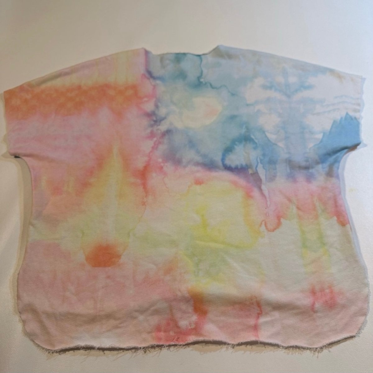 Anthropologie Sol Angeles - Anthropologie Sol Angeles Size S Tie Dye Slouch Raw Hem High Low Top - Tops - Afterglow Market