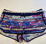 Athleta - Athleta Size L Blue Red Colorful Abstract Fully Lined Running Shorts W Pockets - Shorts - Afterglow Market