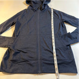 Athleta - Athleta Size XS Navy Blue Uptempo Hoodie Jacket With Thumb Holes - Jackets - Afterglow Market