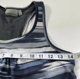 Athleta - Athleta Size XS Shades Of Grey Cinch Tie Bottom Athletic Tank With Built In Bra - Tanks - Afterglow Market