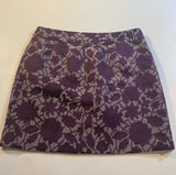 ATL Loft - ATL Loft Size 10 Purple Brocade Floral Lace Fully Lined Side Zip Short Skirt - Skirts - Afterglow Market