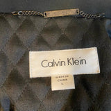 Calvin Klein - Calvin Klein Size L Black Mid-Length Mid-Weight Dressy Jacket (Flaw) - Jackets - Afterglow Market