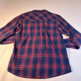 Carhartt - Carhartt Men’s Size M Red Blue Plaid Snap Up Long Sleeve Shirt - Shirts - Afterglow Market